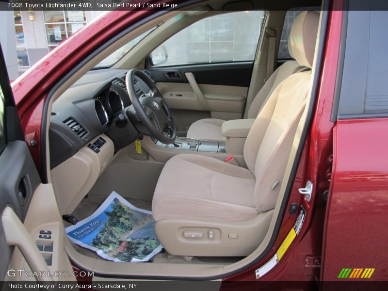Salsa Red Pearl / Sand Beige 2008 Toyota Highlander 4WD