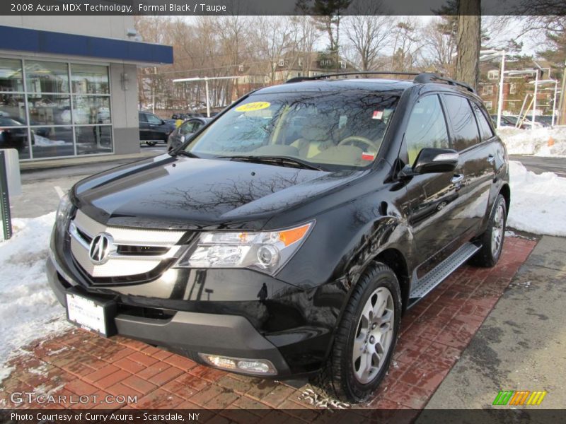 Formal Black / Taupe 2008 Acura MDX Technology