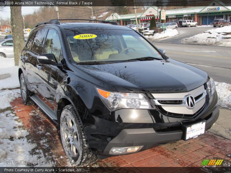 Formal Black / Taupe 2008 Acura MDX Technology
