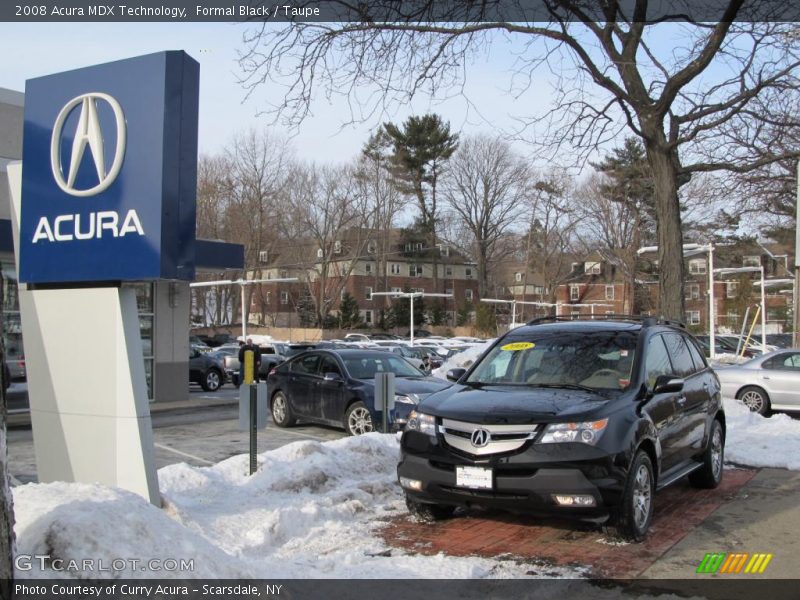 Formal Black / Taupe 2008 Acura MDX Technology