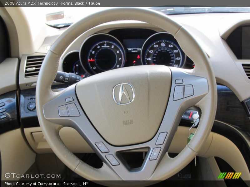 Formal Black / Taupe 2008 Acura MDX Technology