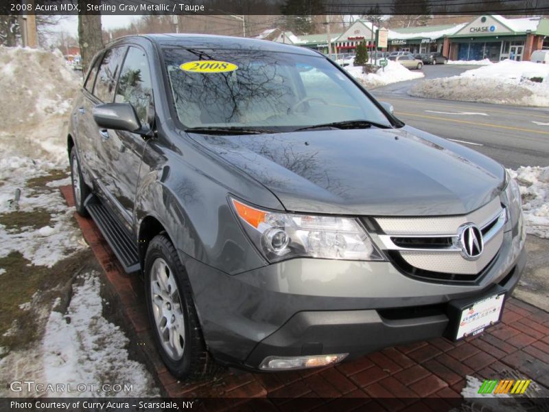 Sterling Gray Metallic / Taupe 2008 Acura MDX