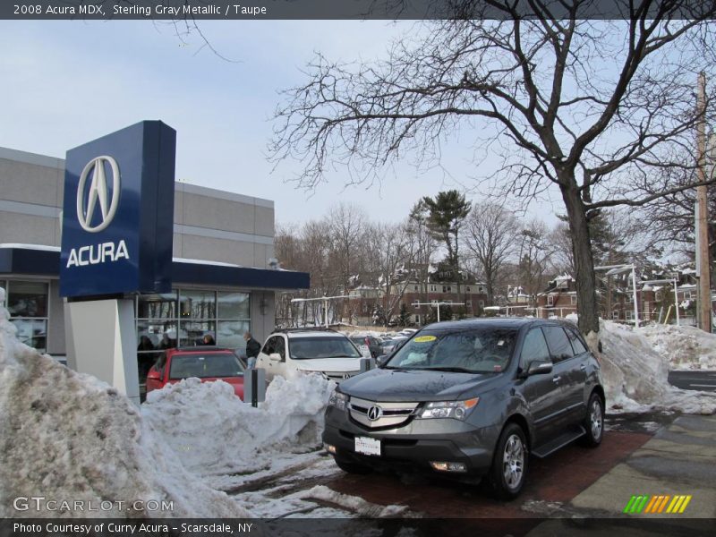Sterling Gray Metallic / Taupe 2008 Acura MDX