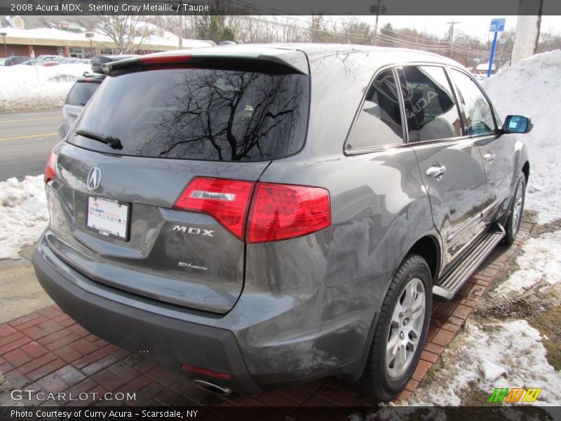 Sterling Gray Metallic / Taupe 2008 Acura MDX