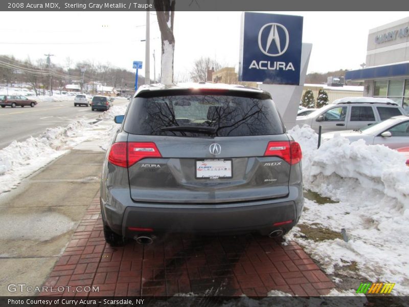 Sterling Gray Metallic / Taupe 2008 Acura MDX