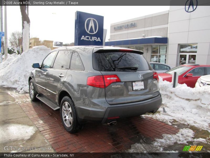 Sterling Gray Metallic / Taupe 2008 Acura MDX