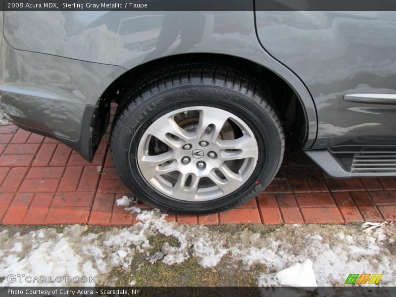 Sterling Gray Metallic / Taupe 2008 Acura MDX