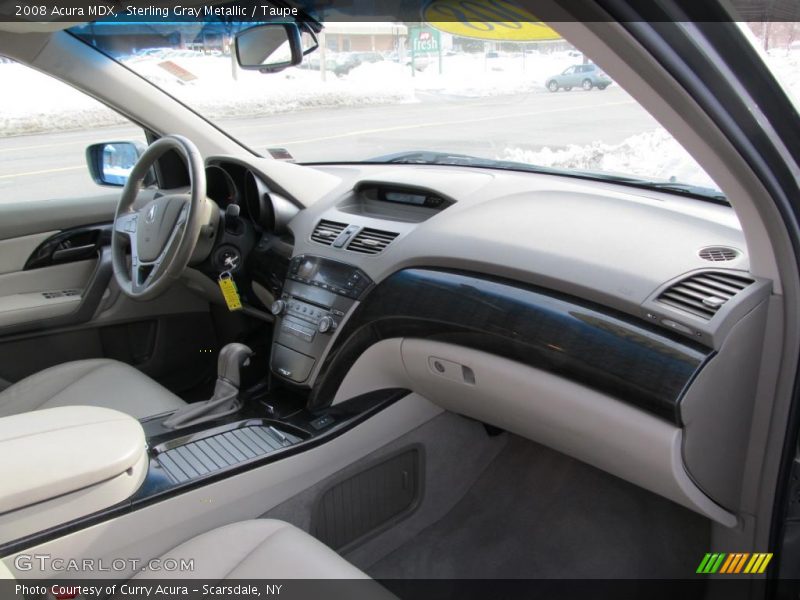 Sterling Gray Metallic / Taupe 2008 Acura MDX