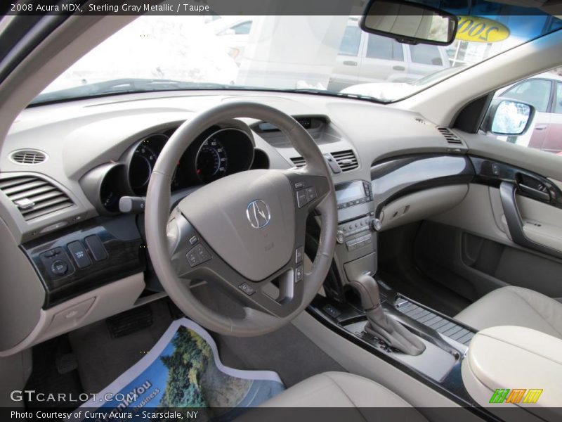 Sterling Gray Metallic / Taupe 2008 Acura MDX