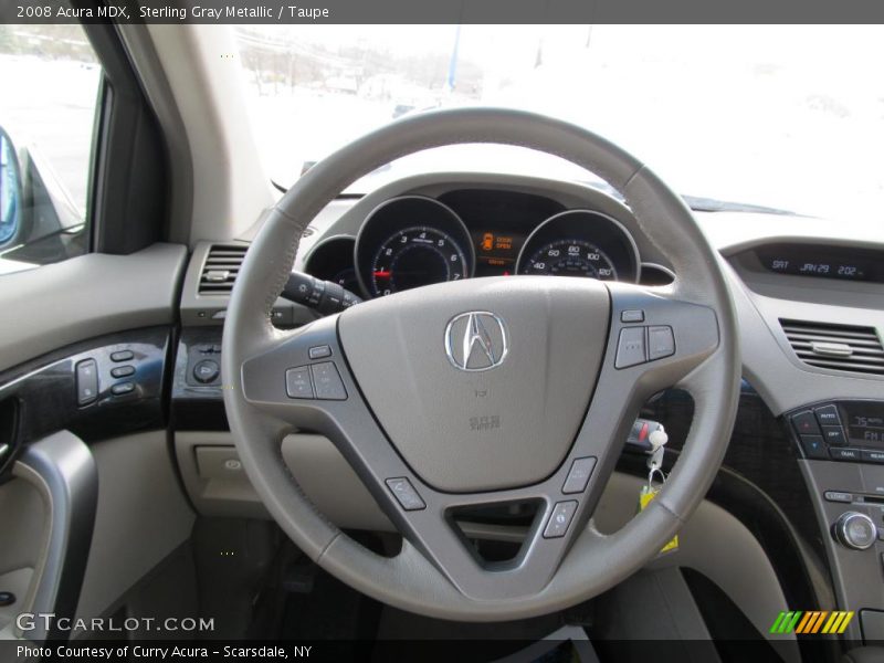 Sterling Gray Metallic / Taupe 2008 Acura MDX