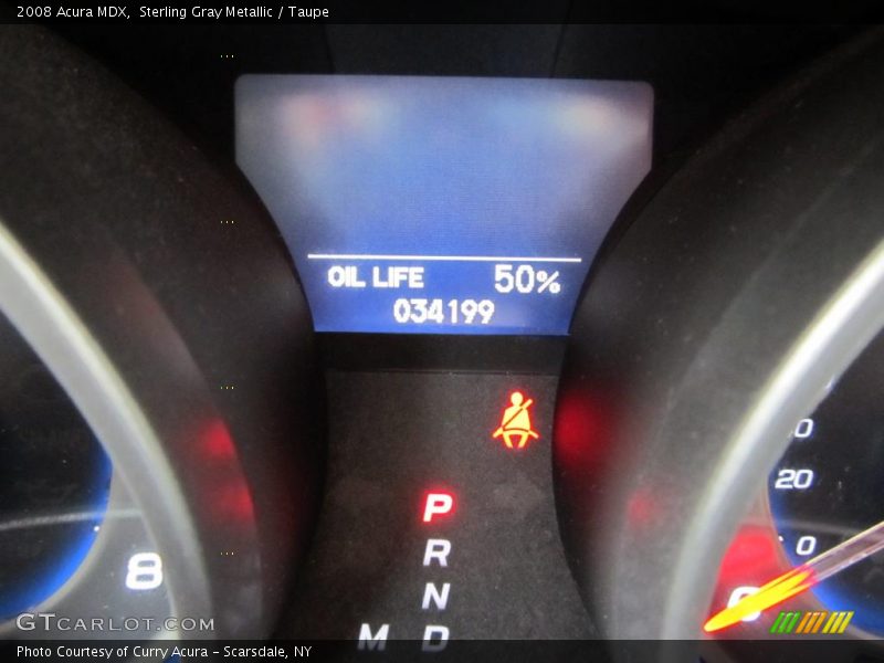 Sterling Gray Metallic / Taupe 2008 Acura MDX