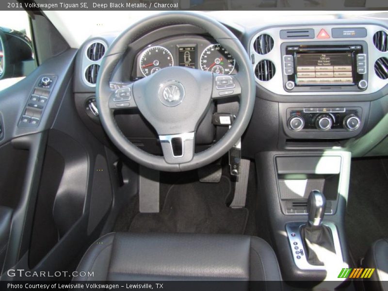 Deep Black Metallic / Charcoal 2011 Volkswagen Tiguan SE