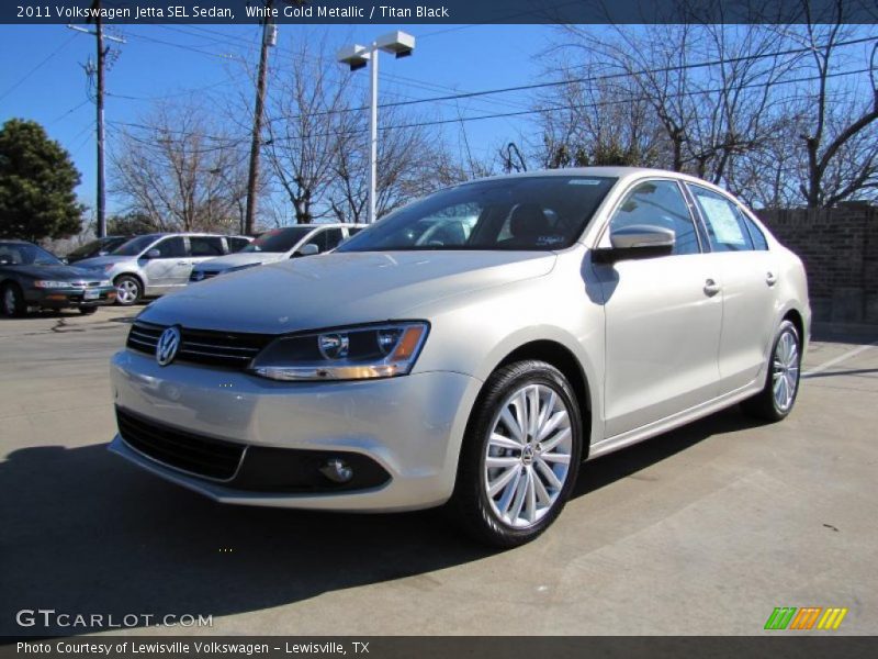 White Gold Metallic / Titan Black 2011 Volkswagen Jetta SEL Sedan