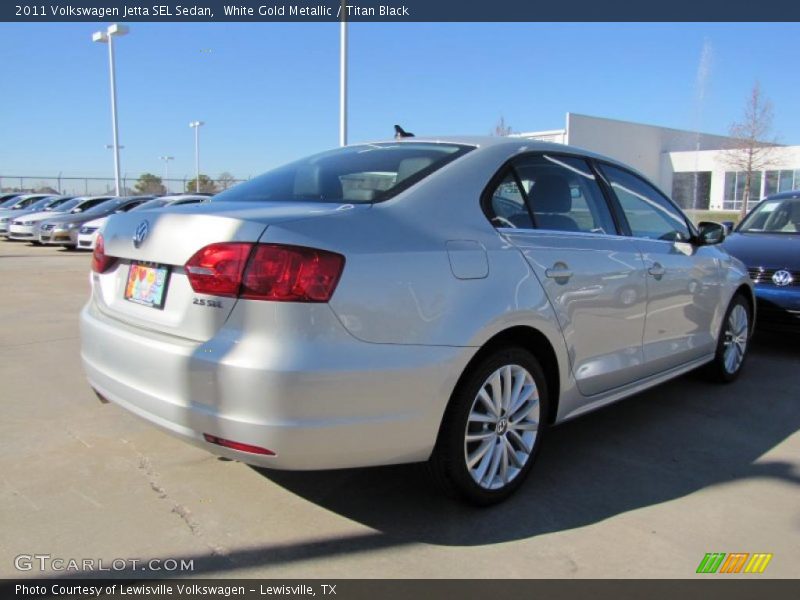 White Gold Metallic / Titan Black 2011 Volkswagen Jetta SEL Sedan