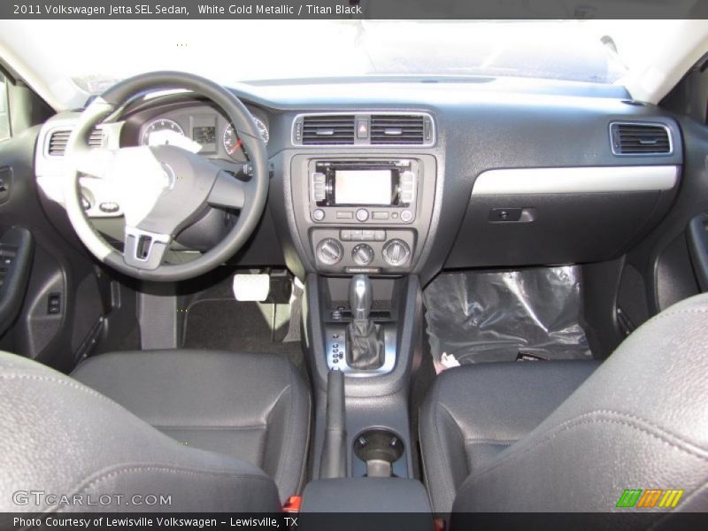White Gold Metallic / Titan Black 2011 Volkswagen Jetta SEL Sedan