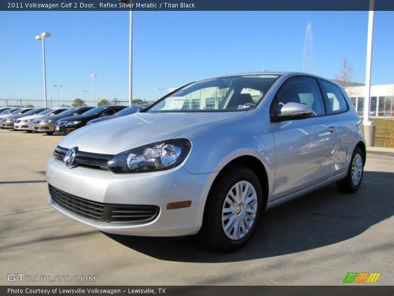 Reflex Silver Metallic / Titan Black 2011 Volkswagen Golf 2 Door