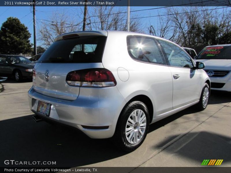 Reflex Silver Metallic / Titan Black 2011 Volkswagen Golf 2 Door