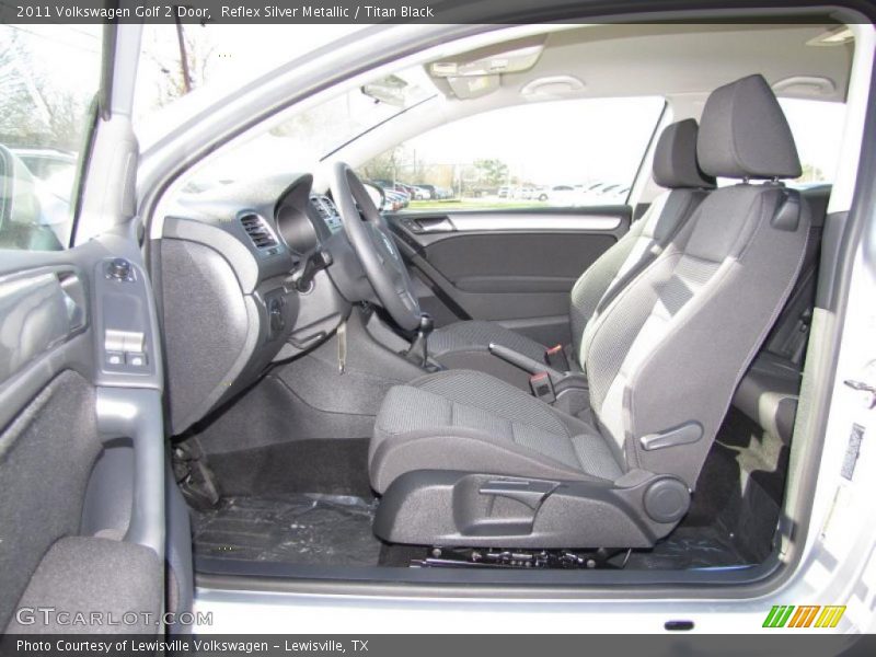 Reflex Silver Metallic / Titan Black 2011 Volkswagen Golf 2 Door