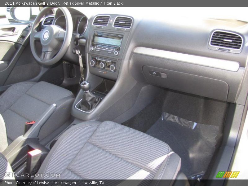 Reflex Silver Metallic / Titan Black 2011 Volkswagen Golf 2 Door