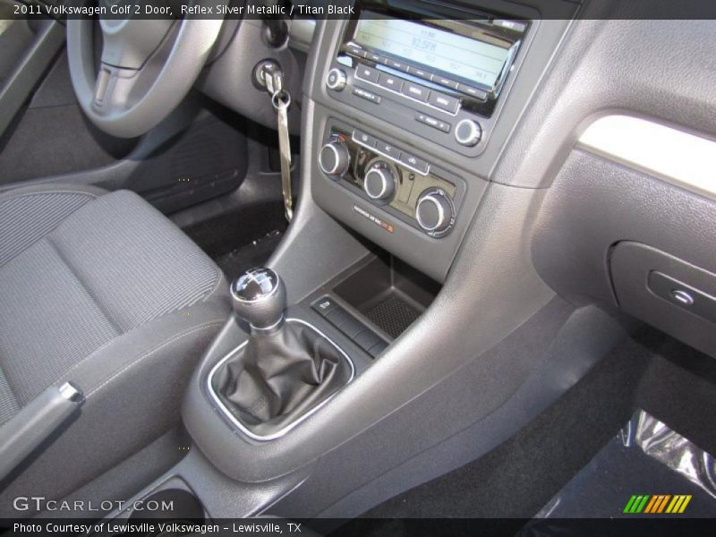 Reflex Silver Metallic / Titan Black 2011 Volkswagen Golf 2 Door