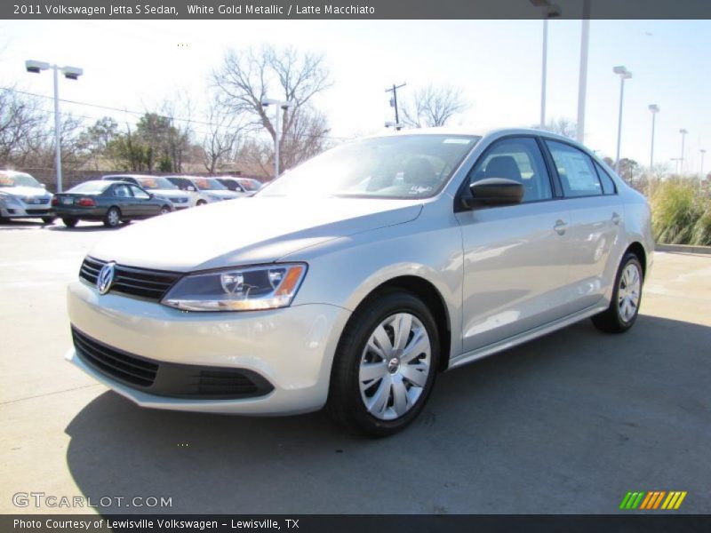 White Gold Metallic / Latte Macchiato 2011 Volkswagen Jetta S Sedan