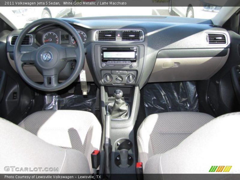 White Gold Metallic / Latte Macchiato 2011 Volkswagen Jetta S Sedan