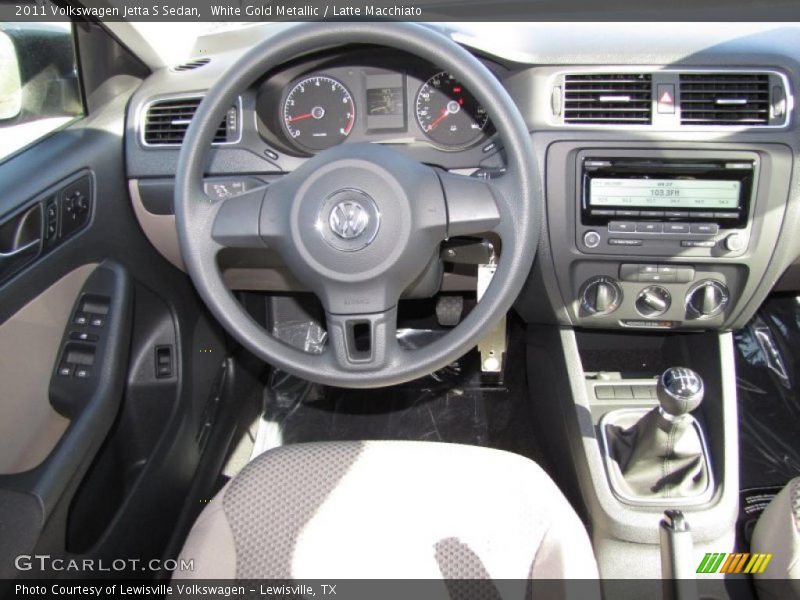 White Gold Metallic / Latte Macchiato 2011 Volkswagen Jetta S Sedan