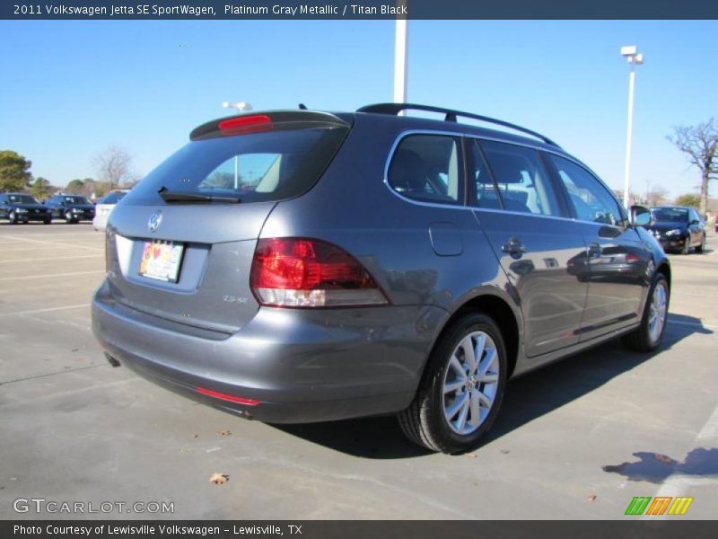 Platinum Gray Metallic / Titan Black 2011 Volkswagen Jetta SE SportWagen
