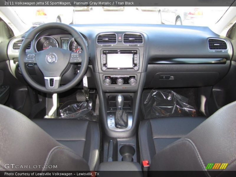 Platinum Gray Metallic / Titan Black 2011 Volkswagen Jetta SE SportWagen
