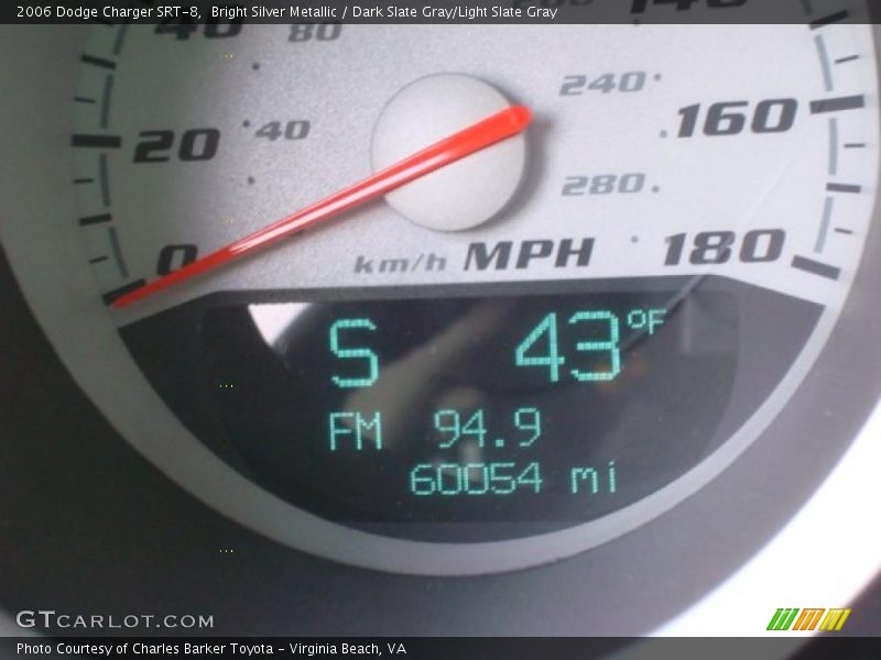Bright Silver Metallic / Dark Slate Gray/Light Slate Gray 2006 Dodge Charger SRT-8