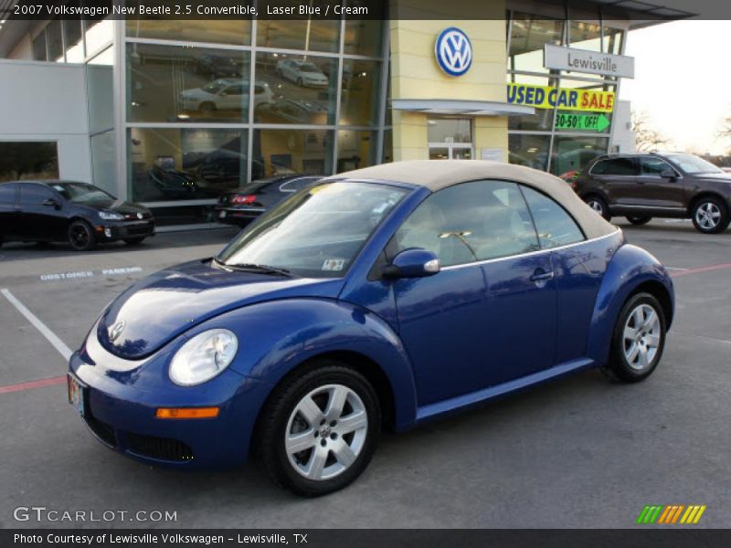 Laser Blue / Cream 2007 Volkswagen New Beetle 2.5 Convertible
