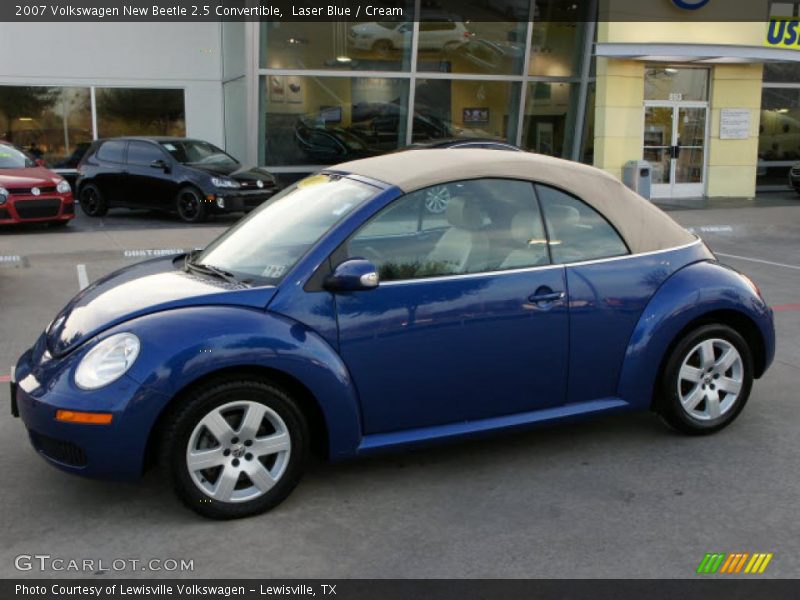 Laser Blue / Cream 2007 Volkswagen New Beetle 2.5 Convertible