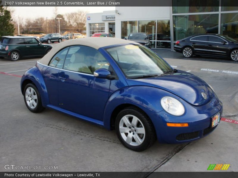 Laser Blue / Cream 2007 Volkswagen New Beetle 2.5 Convertible
