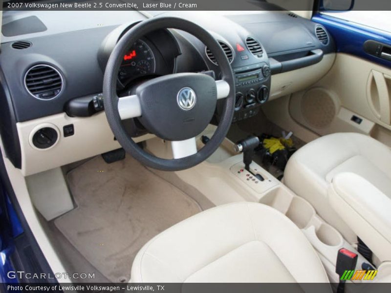 Laser Blue / Cream 2007 Volkswagen New Beetle 2.5 Convertible