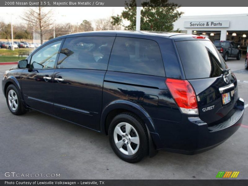 Majestic Blue Metallic / Gray 2008 Nissan Quest 3.5 S