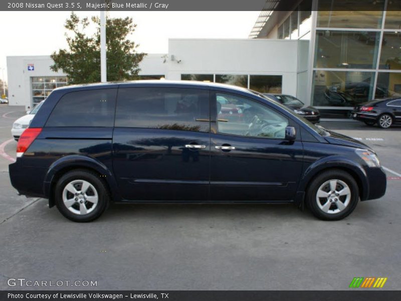 Majestic Blue Metallic / Gray 2008 Nissan Quest 3.5 S