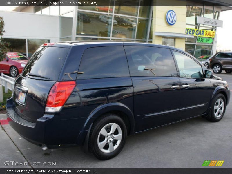 Majestic Blue Metallic / Gray 2008 Nissan Quest 3.5 S