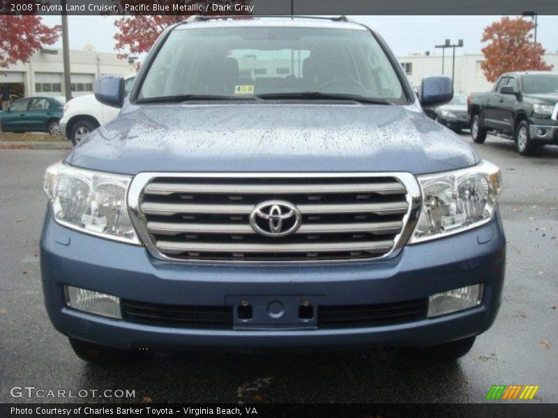 Pacific Blue Metallic / Dark Gray 2008 Toyota Land Cruiser