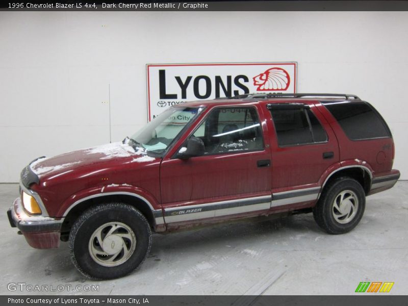 Dark Cherry Red Metallic / Graphite 1996 Chevrolet Blazer LS 4x4