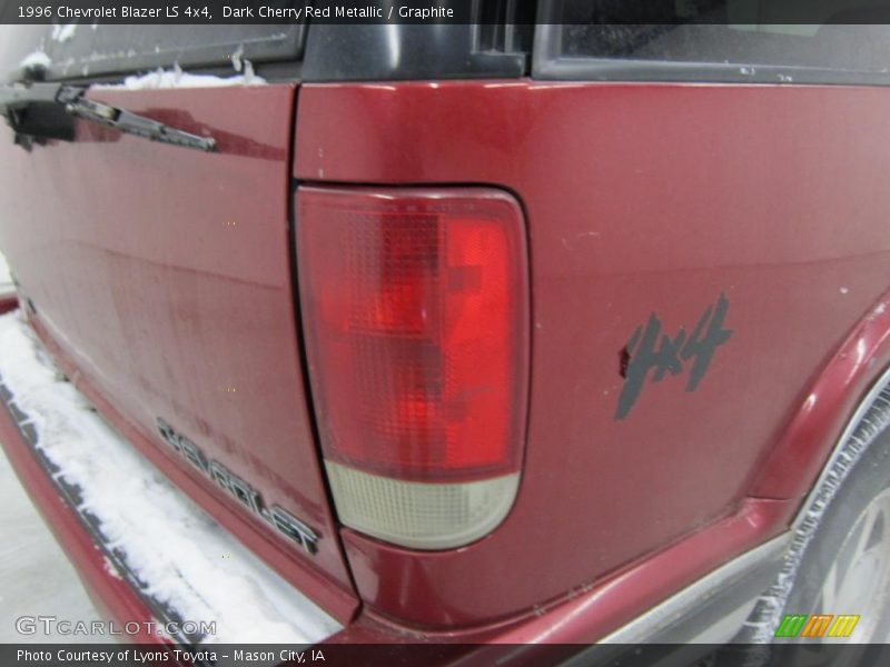 Dark Cherry Red Metallic / Graphite 1996 Chevrolet Blazer LS 4x4