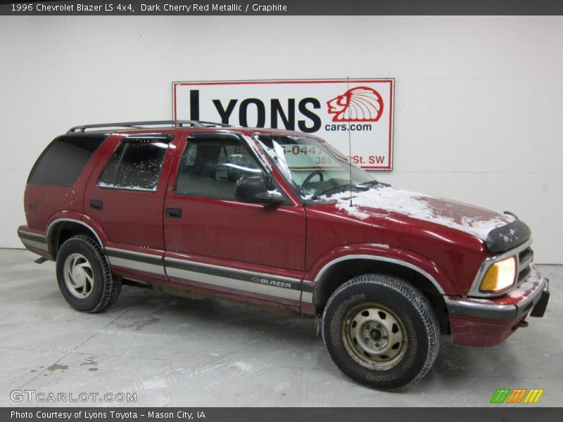 Dark Cherry Red Metallic / Graphite 1996 Chevrolet Blazer LS 4x4