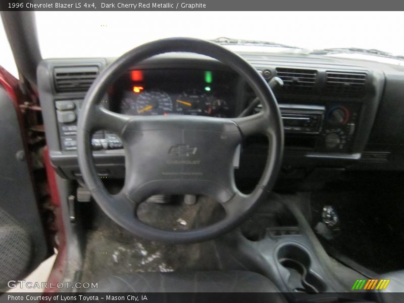 Dark Cherry Red Metallic / Graphite 1996 Chevrolet Blazer LS 4x4