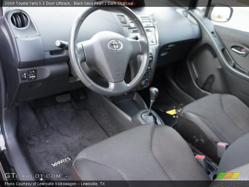 Black Sand Pearl / Dark Charcoal 2009 Toyota Yaris S 3 Door Liftback