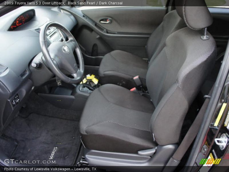 Black Sand Pearl / Dark Charcoal 2009 Toyota Yaris S 3 Door Liftback