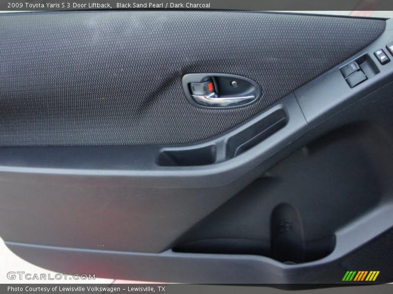 Black Sand Pearl / Dark Charcoal 2009 Toyota Yaris S 3 Door Liftback