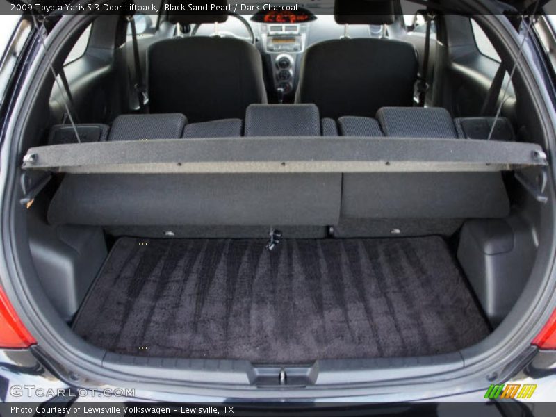 Black Sand Pearl / Dark Charcoal 2009 Toyota Yaris S 3 Door Liftback