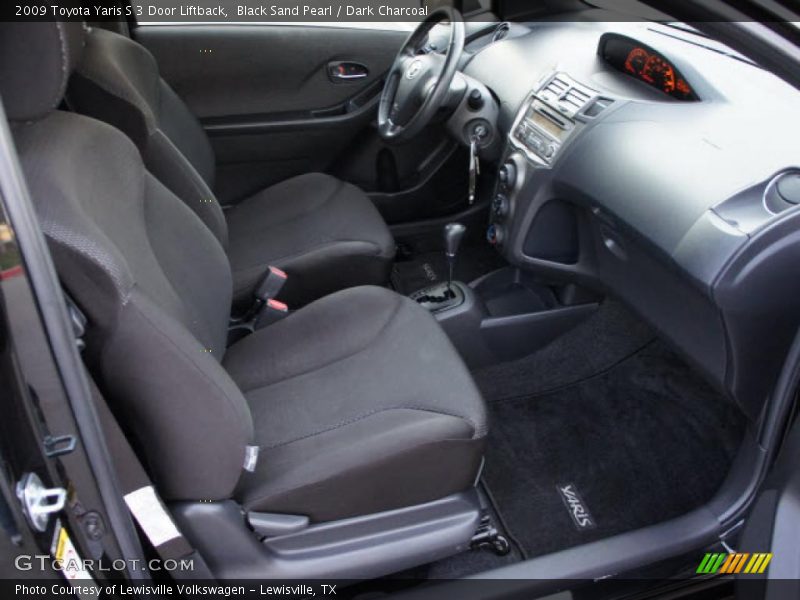 Black Sand Pearl / Dark Charcoal 2009 Toyota Yaris S 3 Door Liftback