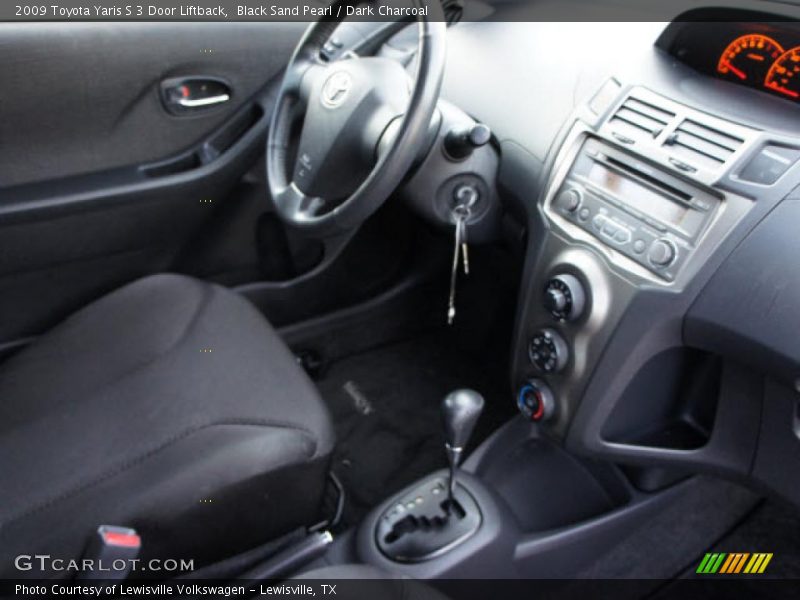 Black Sand Pearl / Dark Charcoal 2009 Toyota Yaris S 3 Door Liftback