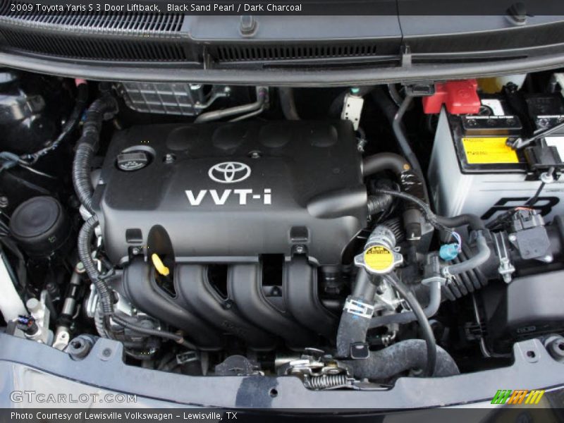 Black Sand Pearl / Dark Charcoal 2009 Toyota Yaris S 3 Door Liftback