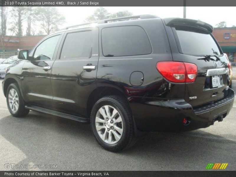 Black / Sand Beige 2010 Toyota Sequoia Limited 4WD